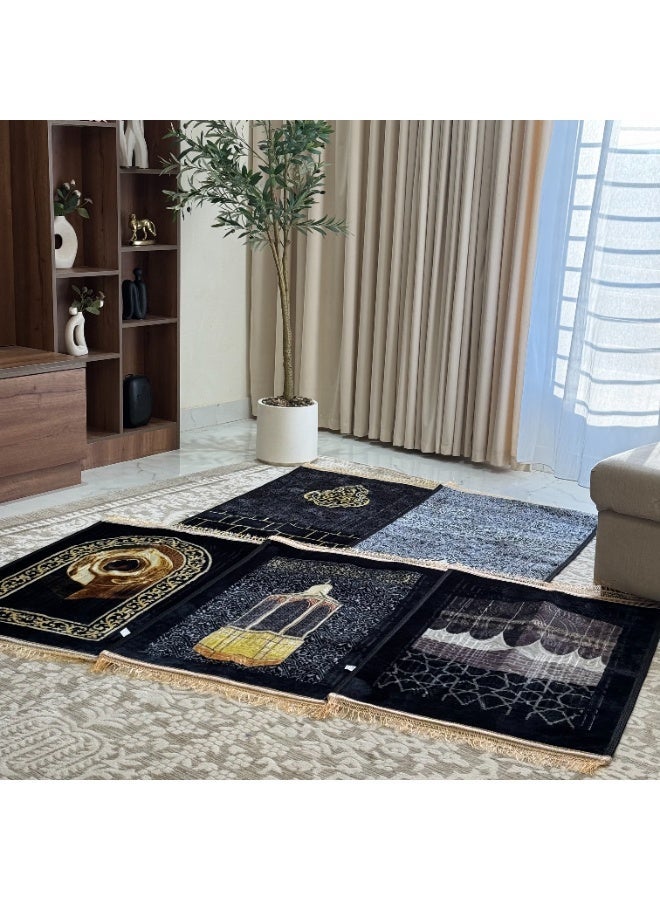 سجادتي مجموعة هدايا رمضان باكج 5 سجادات صلاة مكة الاقتصادية فاخرة بتصاميم تقليدية أنيقة ,جاهزة للإهداء,جودة عالية، اقتصادية ومثالية للهدايا - Image 3